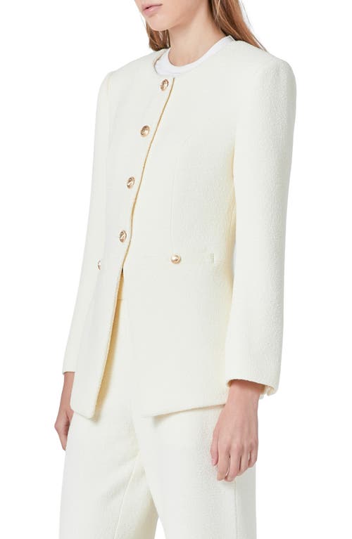 Shop Endless Rose Tweed Jacket In Cream