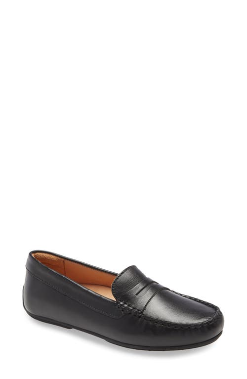 Shop Samuel Hubbard Free Spirit Penny Loafer In Black Suede