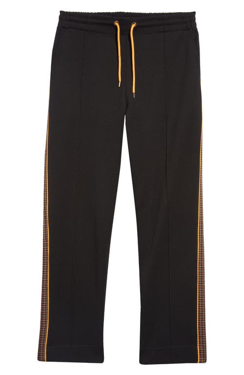 Nicholas Daley Track Pants in Dark Chocolate/Red Jacquard | Smart