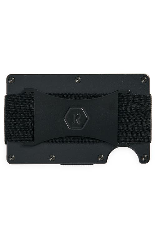The Ridge Ridge Titanium Cash Strap Wallet In Matte Black