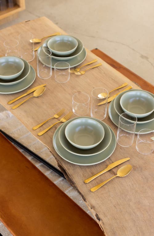 Shop Fable The Pasta Set Of 4 Bowls In Beachgrass Green