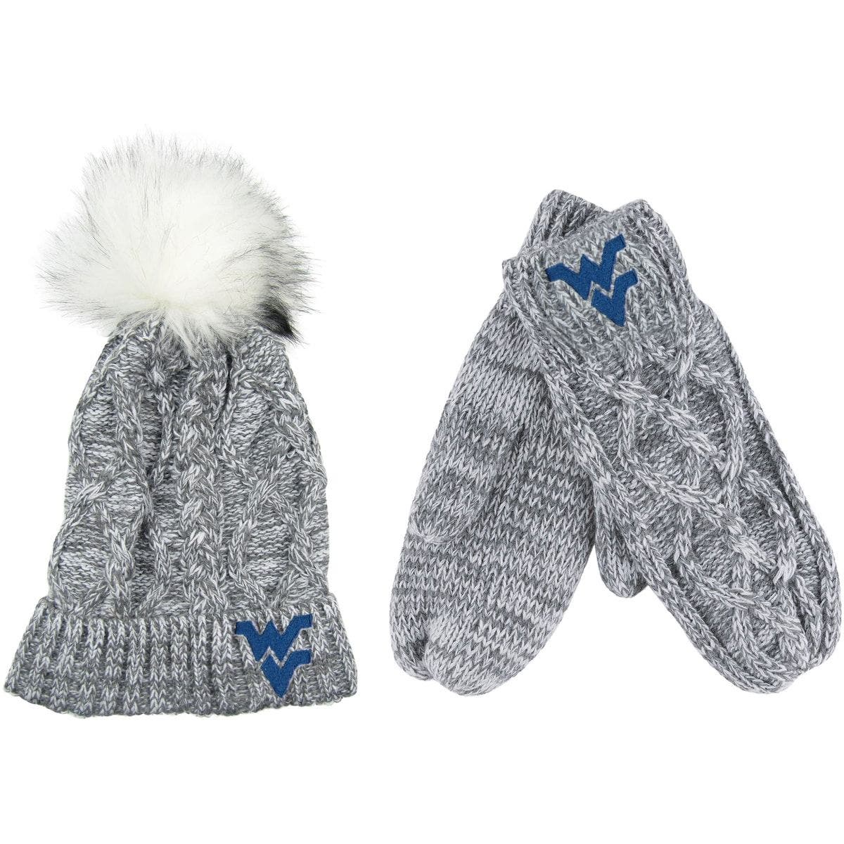 ZOOZATZ Gray West Virginia Mountaineers 