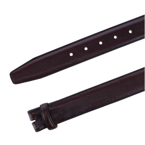 Trafalgar Big & Tall Feather Edge Pebble Leather Harness Belt Strap In Brown