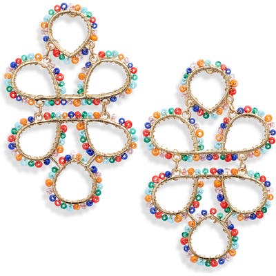 Stella + Ruby Justine Beaded Statement Earrings