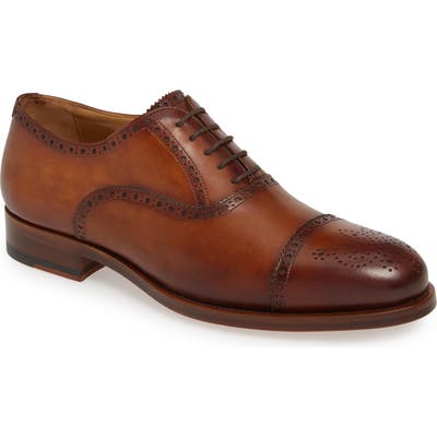 Magnanni Hamilton Medallion Toe Oxford, Brown