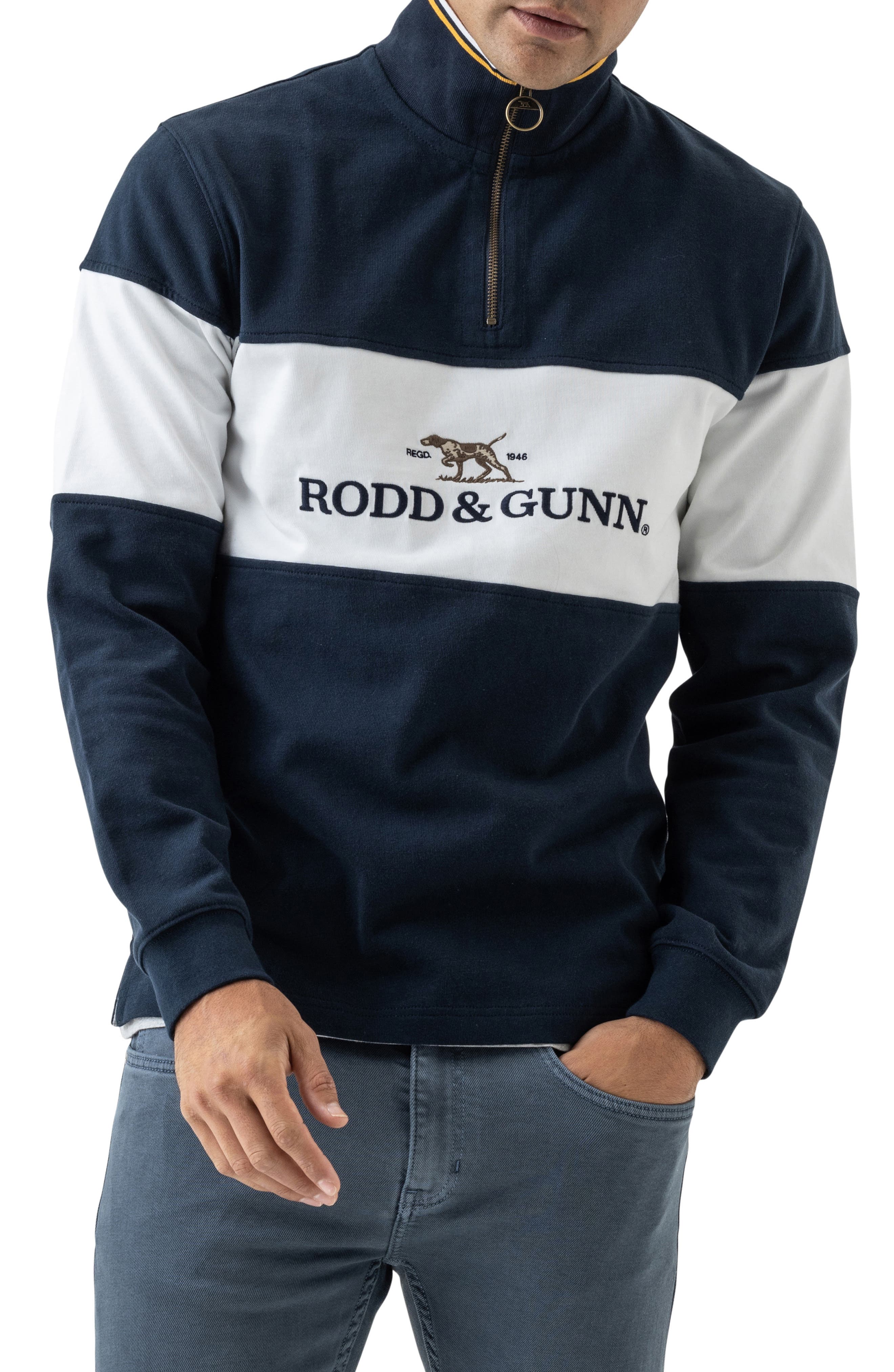 Rodd \u0026 Gunn Foresters Peak Sweatshirt in Midnight