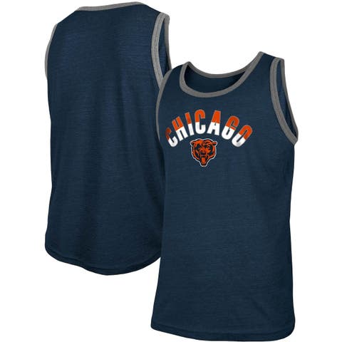 Men's New Era Heathered Royal Chicago Cubs Brushed Ringer T-Shirt