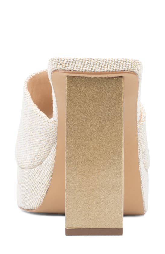Fashion To Figure Women's Teresa Wide Width Heels Mule In Gold