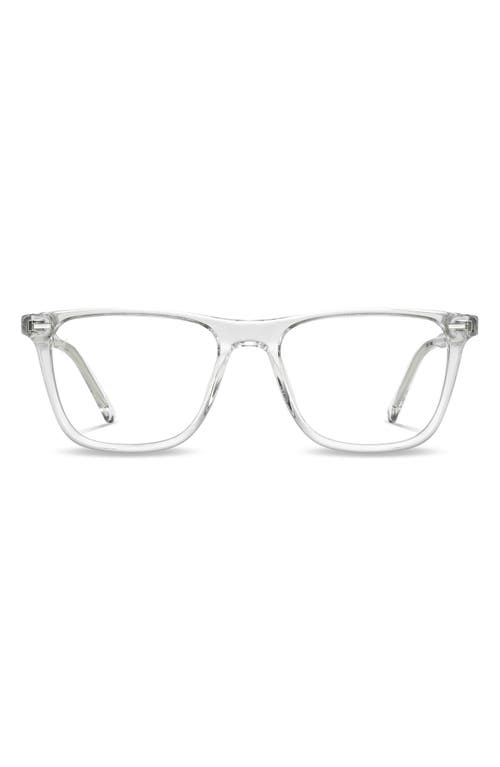 Atwater 51mm Rectangular Blue Light Blocking Glasses in Clear Clear