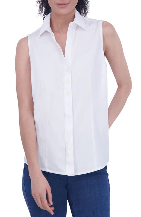 Ashley Sleeveless Button-Up Shirt