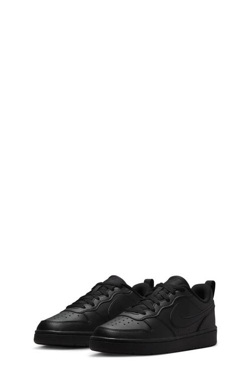 Nike Kids' Court Borough Low Recraft Sneaker In Black/black/black