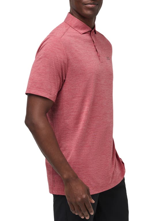 Travismathew Heater Pro Performance Golf Polo In Heather Scooter