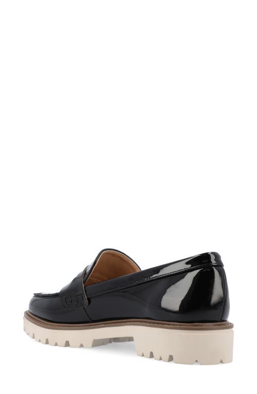 Shop Journee Collection Kenly Penny Loafer In Patent/black