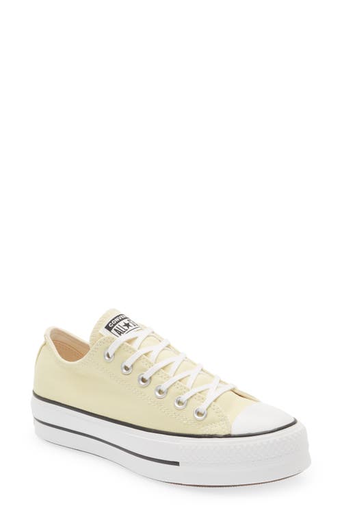 Converse Chuck Taylor® All Star® Lift Low Top Platform Sneaker in Lemon Drop