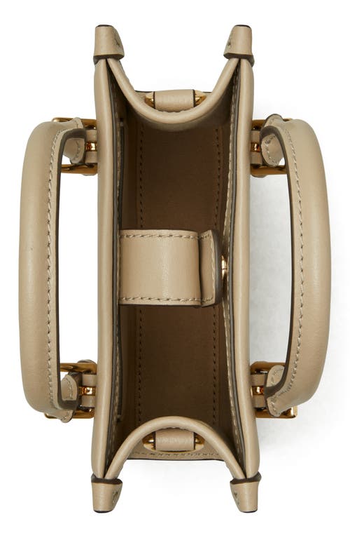 Tory Burch Mini T Monogram Tote Bag In Fresh Clay