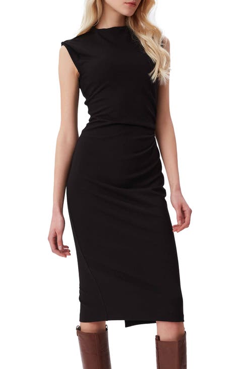 Bandolino Maxi Dress Women's Black Sleeveless V-neck Stretch Tummy