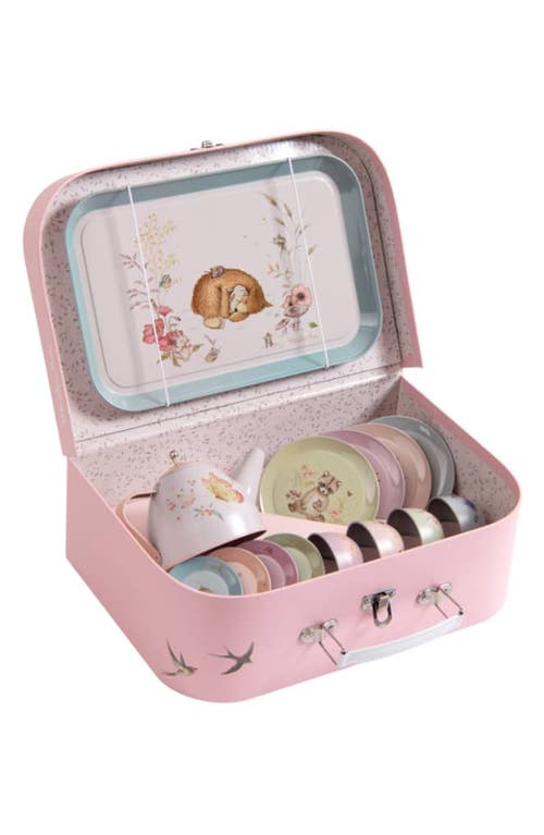 Speedy Monkey Metal Tea Party Suitcase in Pink at Nordstrom