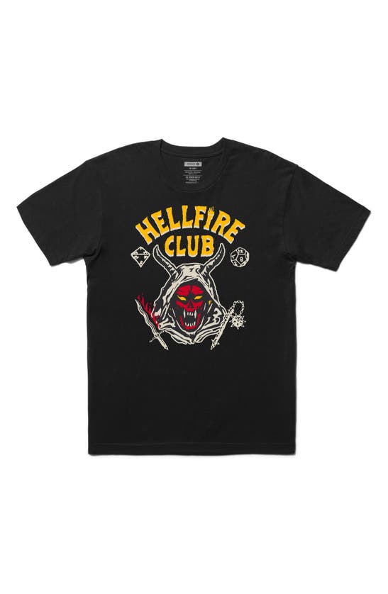Shop Stance Hellfire Club Cotton Graphic T-shirt In Black