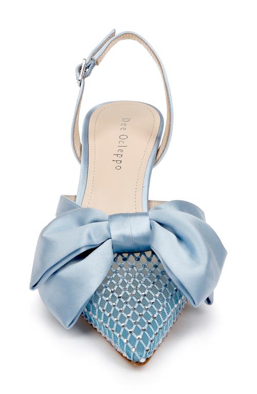 Dee Ocleppo Brazil Satin Slingback Pumps In Light Blue Satin