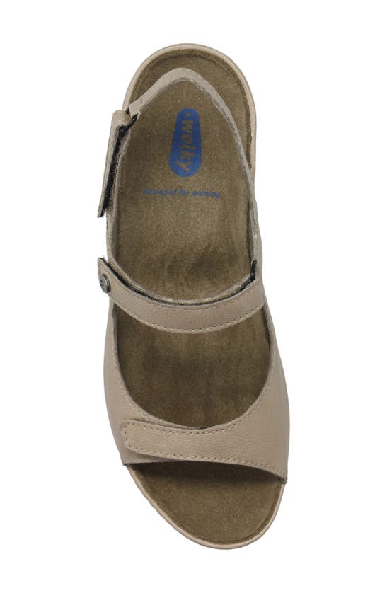 Shop Wolky Pica Slingback Wedge Sandal In Beige Biocare
