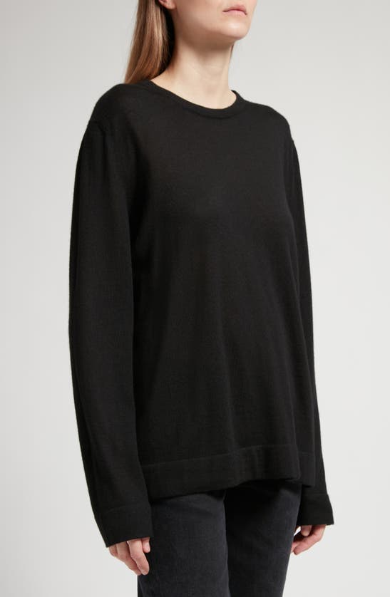 The Row Filippa Wool Sweater In Black
