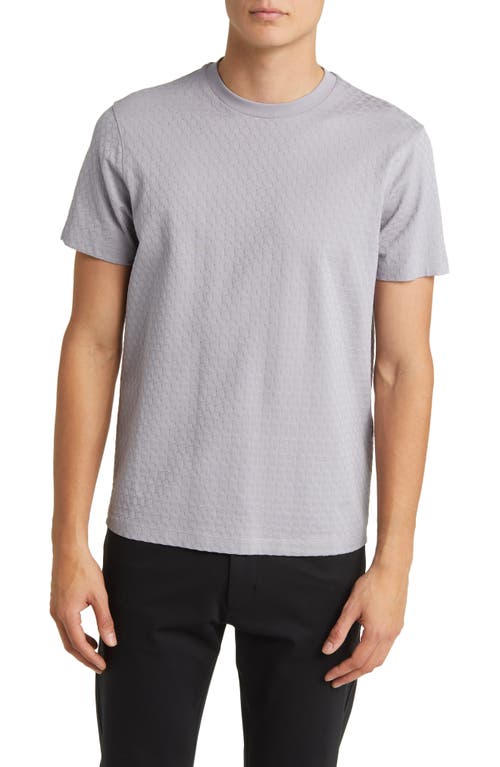 Emporio Armani Honeycomb Textured T-Shirt Lilac at Nordstrom,