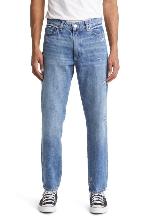 Dl1961 Noah Tapered Straight Leg Jeans In Indigo Distressed