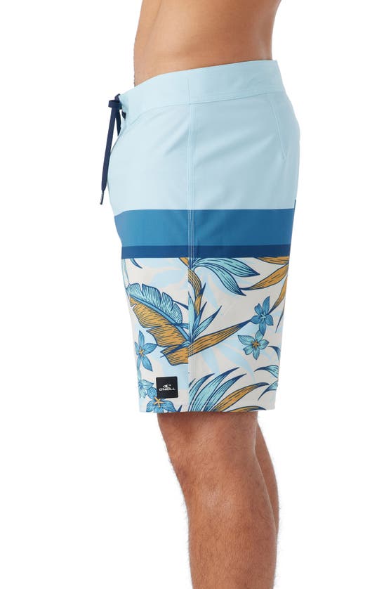 Shop O'neill Hyperfreak Heat Block Swim Trunks In Sky Blue