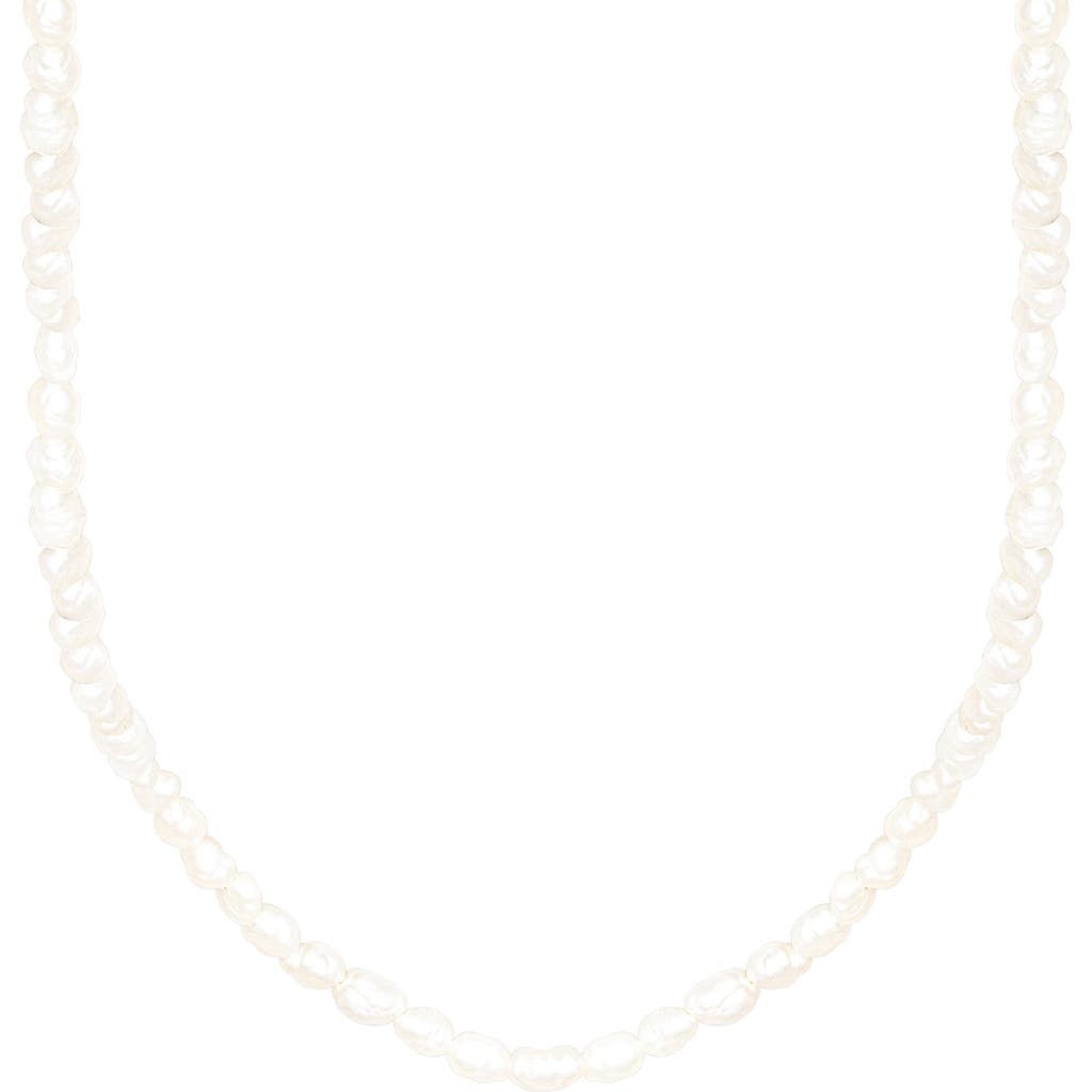 Splendid Pearls Freshwater Pearl Necklace & Bracelet Set In White