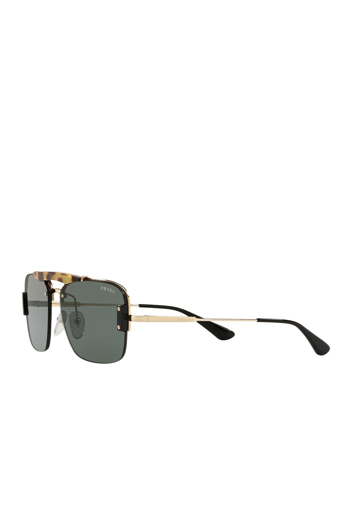 prada pillow 56mm navigator sunglasses