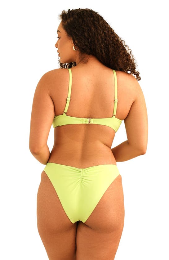 Shop Dippin Daisys Zen Knotted Triangle Bikini Top In Green Tea