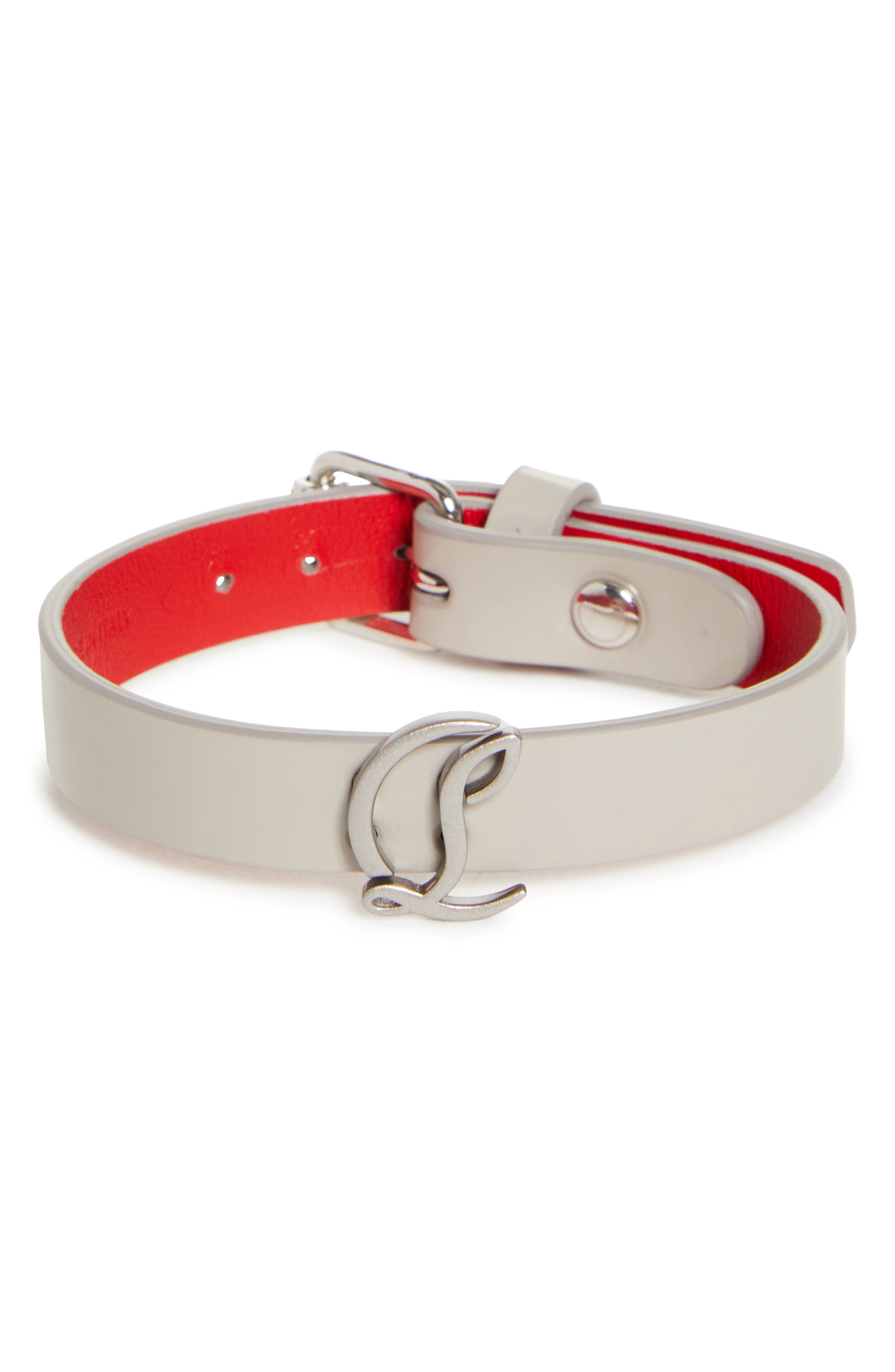 CL Logo Animal Print Leather Belt in Multicoloured - Christian