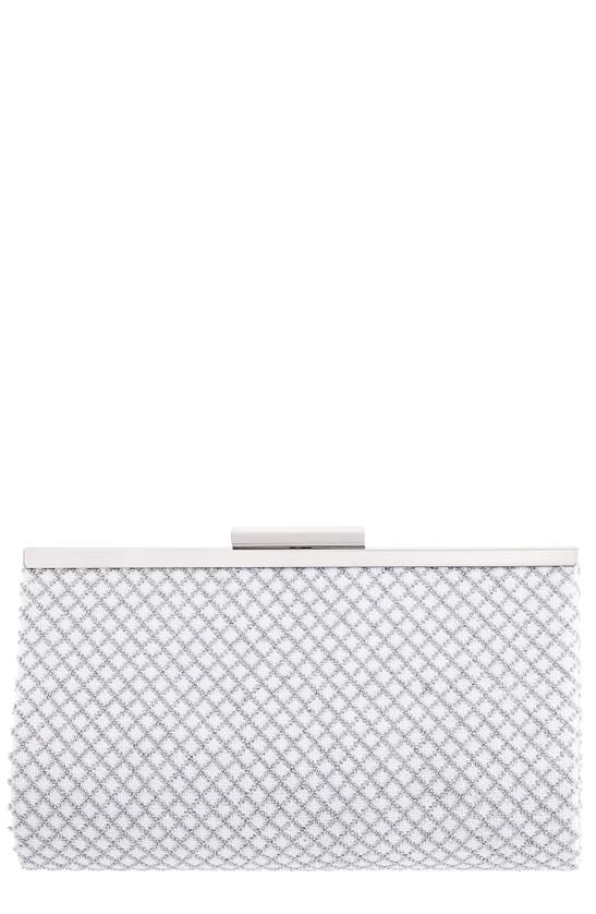 Nina Willow Clutch In Silver