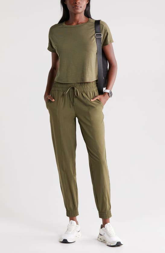 Shop Zella All Day Every Day Joggers In Olive Night