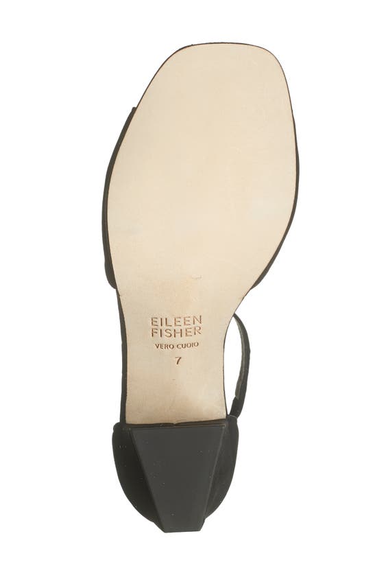 Shop Eileen Fisher Viva Ankle Strap Sandal In Black/black