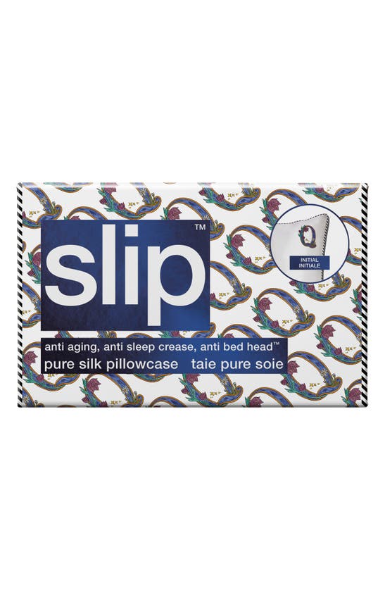 Shop Slip Embroidered Pure Silk Queen Pillowcase