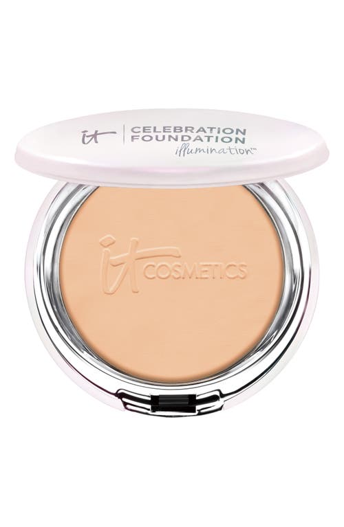 IT Cosmetics Celebration Foundation Illumination Full Coverage Anti-Aging Hydrating Powder Foundation in Medium Tan (W)