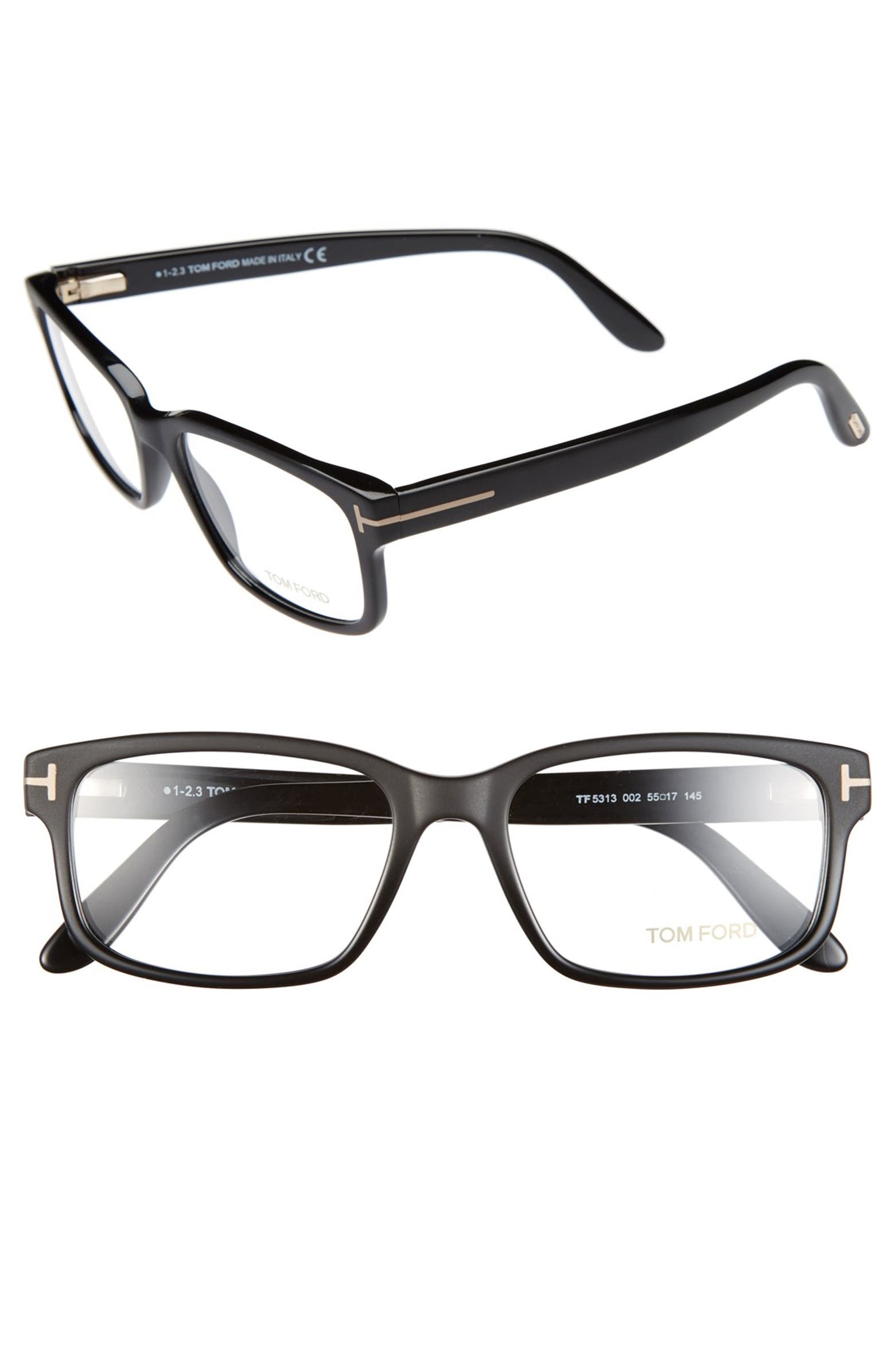 Tom Ford 55mm Rectangular Optical Glasses | Nordstrom
