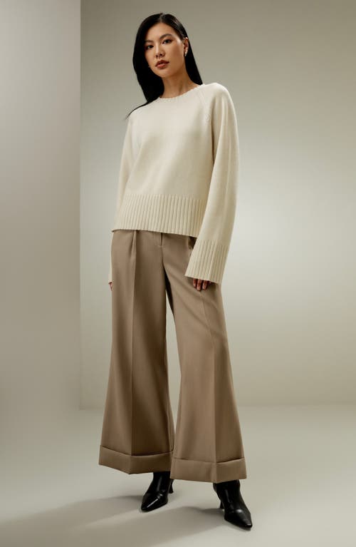Lilysilk Oversized Gelato Wool-blend Sweater In Neutral