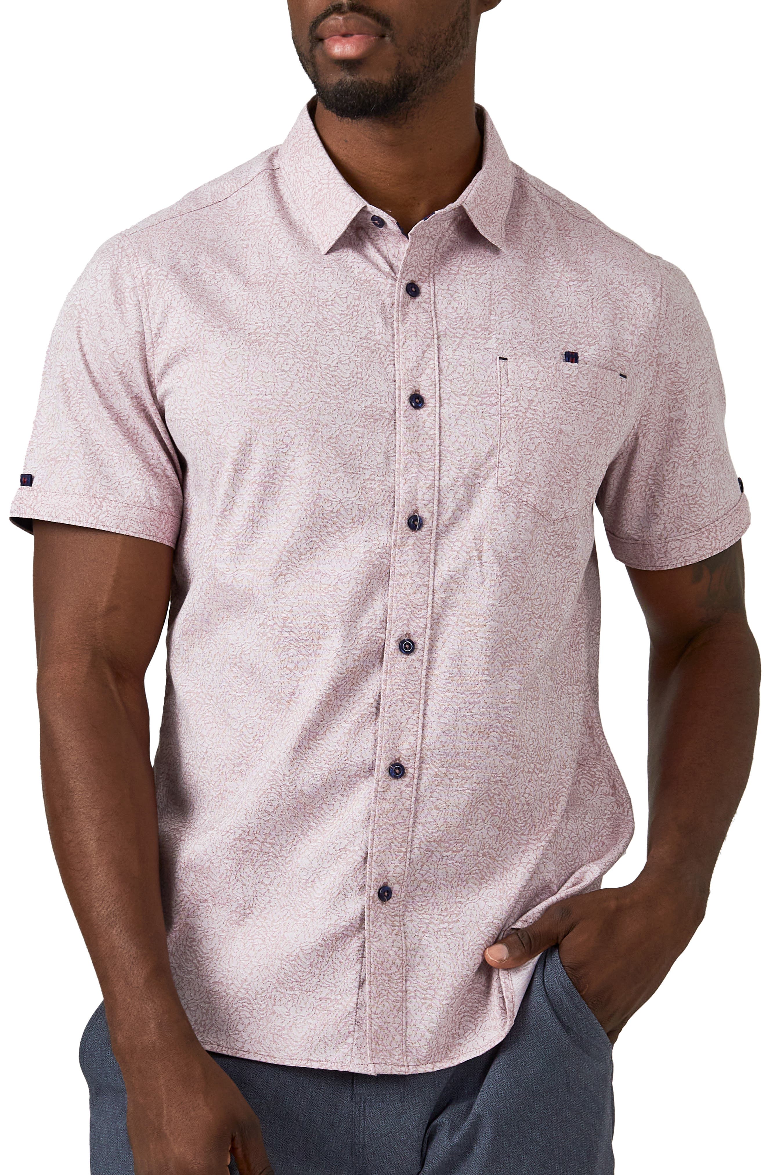 Obey Riveria Woven Black Multi Button Down S/S Mens Shirt 
