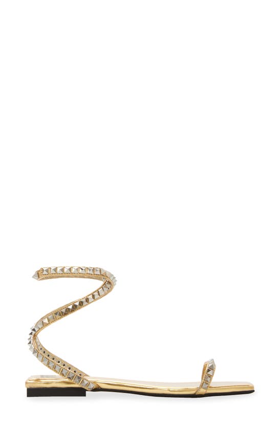 Jeffrey Campbell Luxor Strappy Sandal In Gold Silver Combo