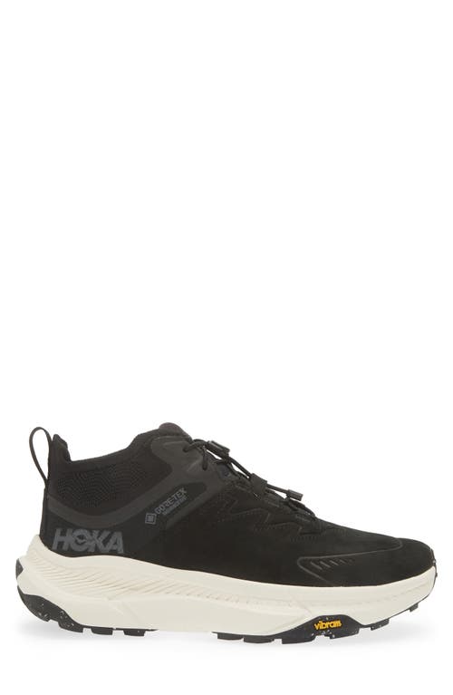 Shop Hoka Transport Chukka Gore-tex® Waterproof Running Shoe In Black/alabaster