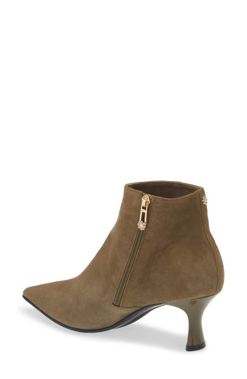 Naot Robin Bootie In Olive Suede