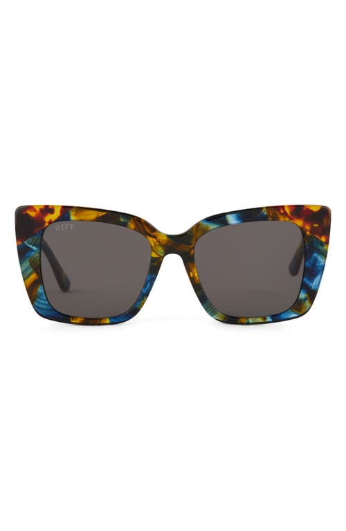 Lizzy 54mm Polarized Cat Eye Sunglasses in Blue Multi