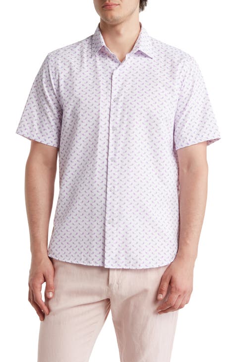 Bodie Paisley Short Sleeve Button-Up Shirt