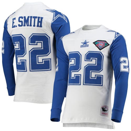 Mitchell & Ness Emmitt Smith Dallas Cowboys Navy 1995 Authentic Throwback Retired Player Jersey