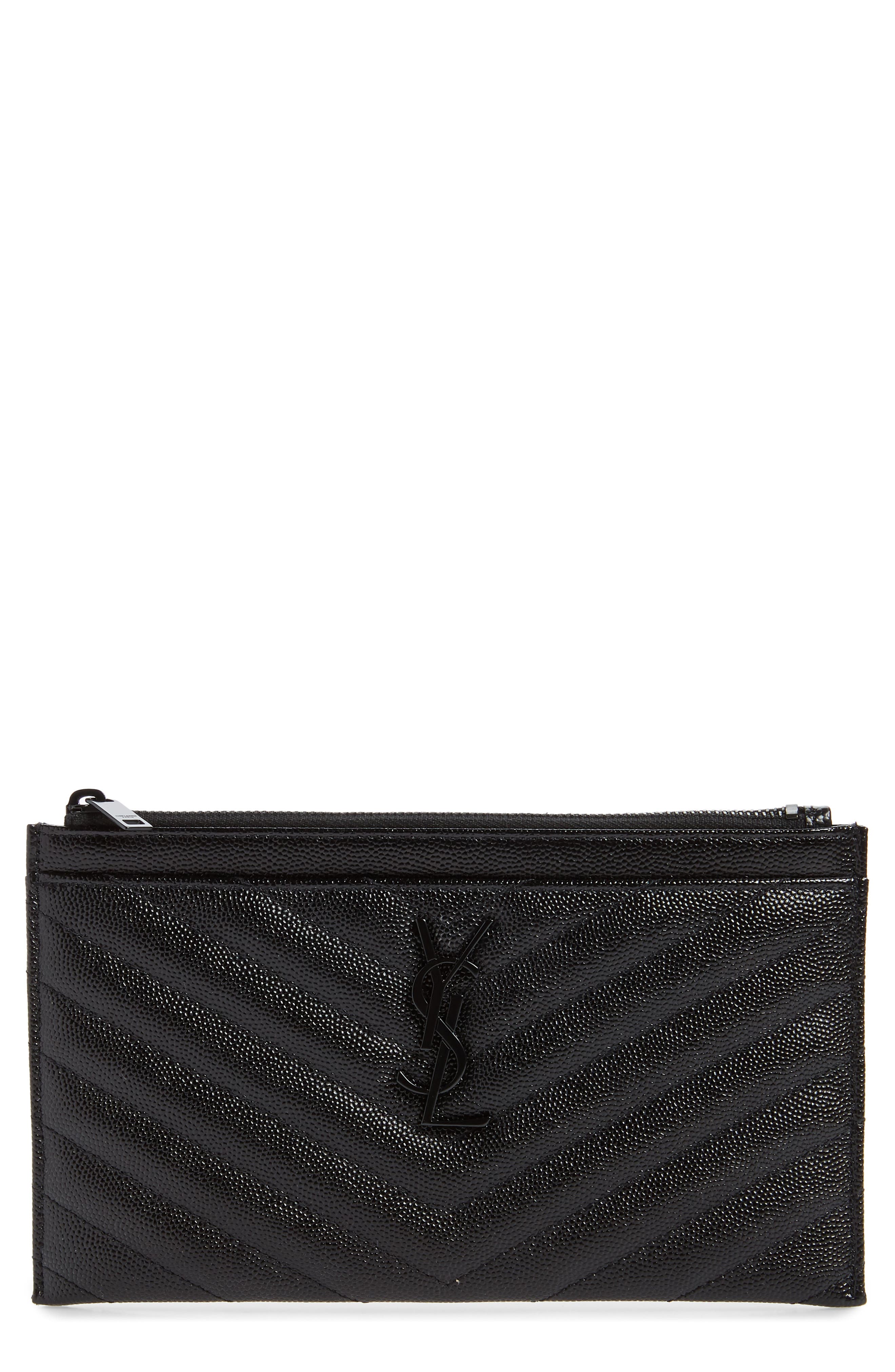 ysl zipper bag