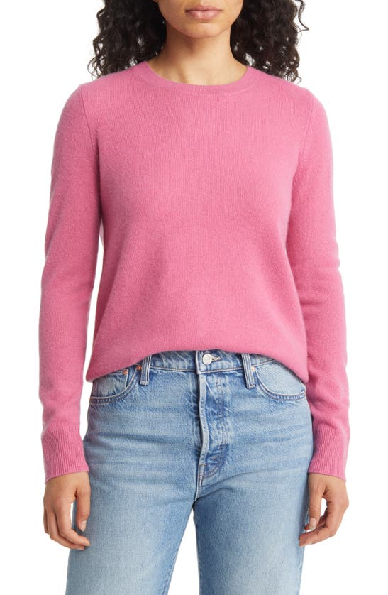 Nordstrom Cashmere Crewneck Sweater In Pink
