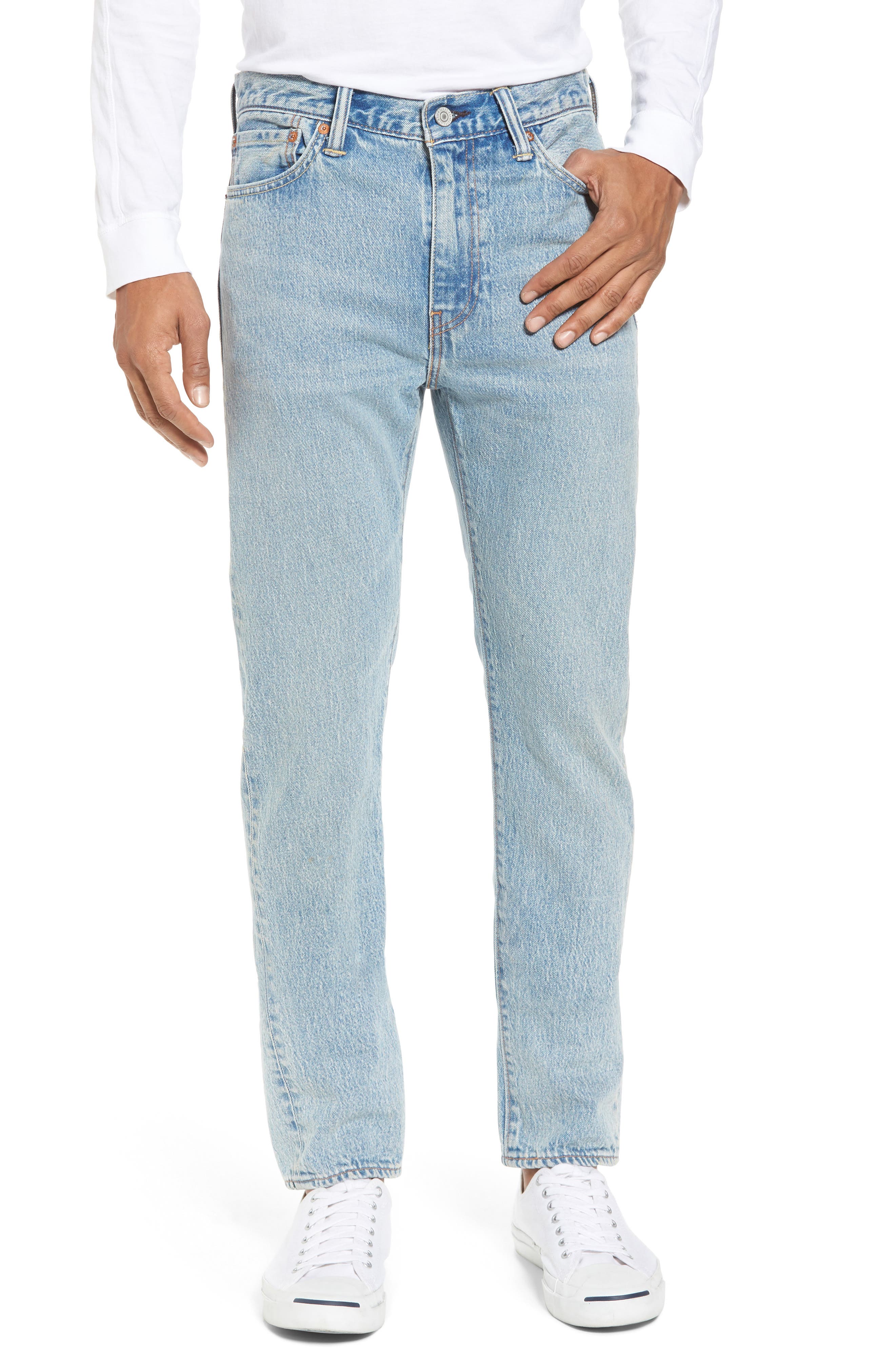 levi's men's 511 light blue slim fit jeans