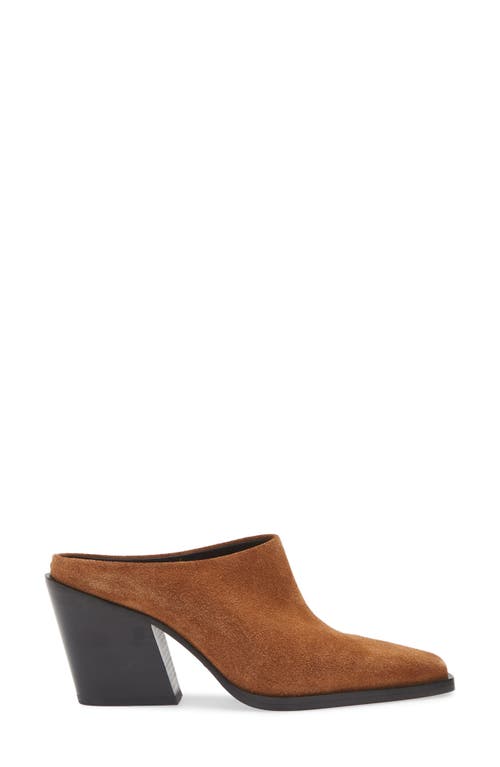 Rag & Bone Joni Suede Western Mules In Brown Suede